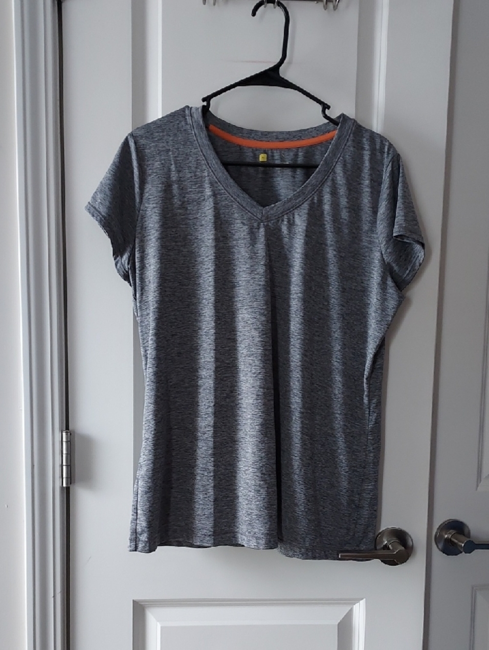 Gray V-Neck Women's Top - Unbranded